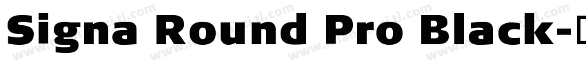 Signa Round Pro Black字体转换